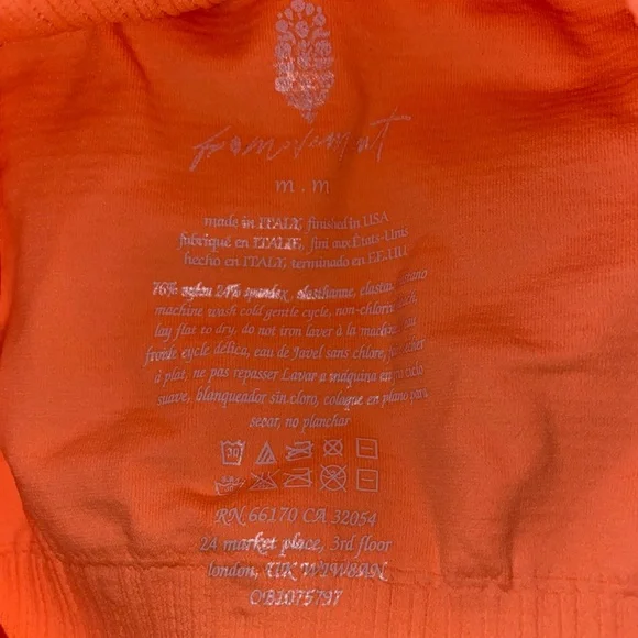 NEW! Free People Good Karma Crop Top - M/L - Peach - $58 retail - Picture 6 of 9